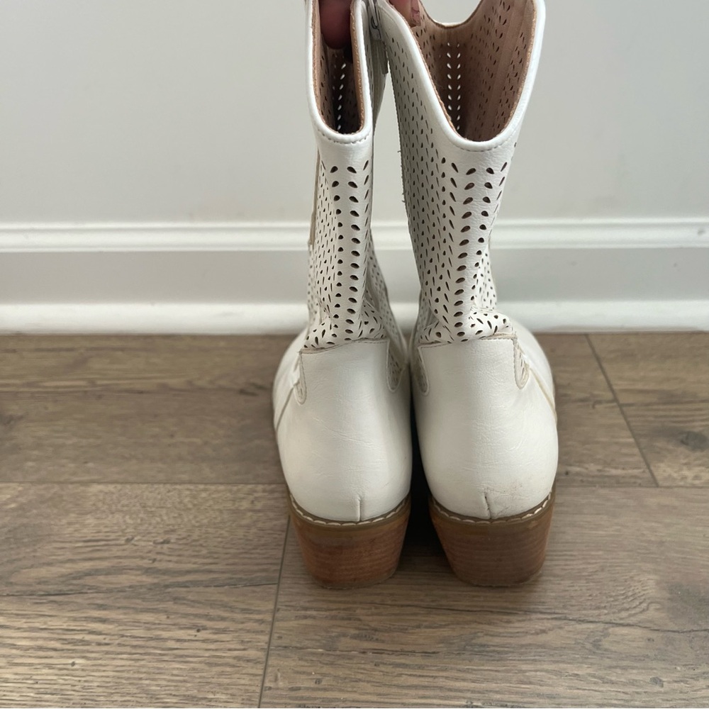 MI.IM Vici Perforated Western Boot 8.5 Rodeo Bridal - Picture 6 of 7